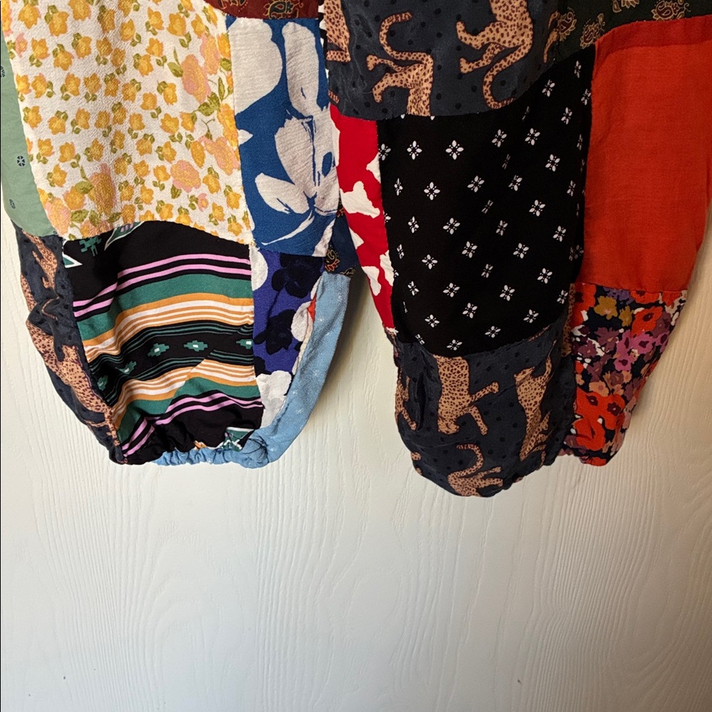 Colorful Patchwork joggers, Fits Small or Medium, NWOT - Picture 4 of 6